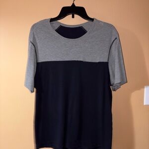 Men's Gray and Blue Lululemon Shirt